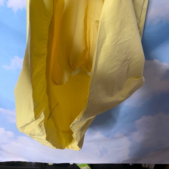 BCBGMaxazria- Yellow Ruffle Sundress size Large - Picture 4 of 13